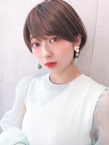 セイドット オモテサンドウ(Say. omotesando)&nbsp;Say.くびれショート丸みショートオリーブグレー暗めカラー表参道