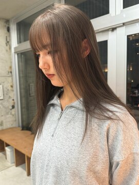 ウェウェ(wewe) ブリーチなしダブルカラー透明感オリーブグレージュ