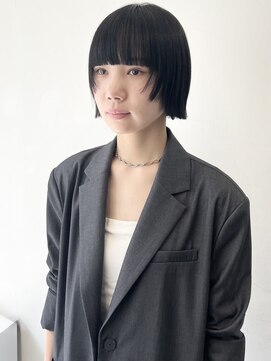 ココ 原宿(KOKO) ダークアッシュ似合わせカットミディアムレイヤーカットボブ