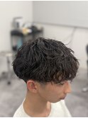 MEN’S HAIR/サーフカール/刈り上げセンターパート/木更津