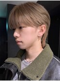 渋谷メンズカラーミルクティーベージュブラウンブリーチカラー◆