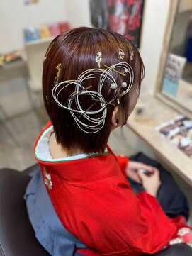 卒業式ヘアセット／短めのヘアの方オススメ