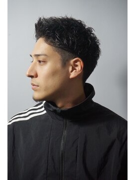 ヒロギンザ 銀座一丁目店(HIRO GINZA) スペインカール風アップバング×強めスパイラルパーマ