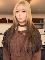 トナリ(tonari)&nbsp;境目がジュワッと根元が明るいルーツ～ロング～