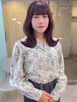 ジーナ  札幌大通(Zina)&nbsp;美髪＊ピンクベージュ＊くびれカールセミ＊Zina札幌大通
