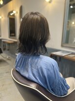 ヘアーサロン キー(Hair salon key) ミディアムボブ×オリーブブラウン