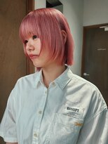 ウィットサークル(wit circle)&nbsp;ボブ　ピンク　ハイトーン　ブリーチ