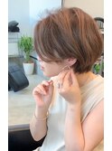 ☆大人可愛いひし形ハンサムショートボブ前下がり