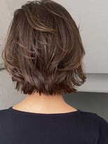 サードバイローラン(THiRD by ROULAND) デジタルパーマミニウルフテラコッタくすみブルー20代30代40代