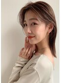 大人女性に人気♪ミディアムレイヤー