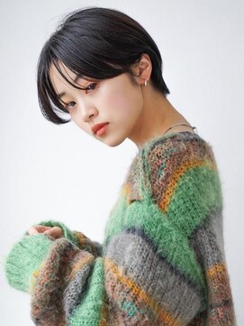 アグ ヘアー ネイビー 鶴岡東原店(Agu hair navy) 《Agu hair》暗髪ハンサムマッシュショート