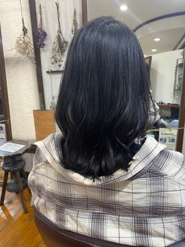 美容室 メザミー MESAMIES 黒髪暗髪☆ニュアンスパーマ美シルエットロング20代30代