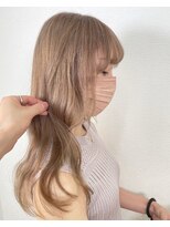 アンククロス 青山店(ANKH CROSS)&nbsp;アッシュベージュ×顔まわりカット