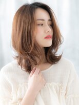 ドクターズ サロン ラブ(Dr's Salon LAB)&nbsp;外国人風ハイトーンカラー外ハネくびれロブｆ古河20代30代40代