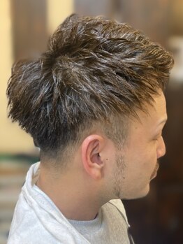 クラッパーフォーヘア(craqper for hair)の写真/【メンズ専門】カット＋カラー（ハーフシェーブ込） 6900円☆お得なクーポンで理想のスタイルに♪