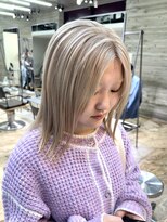 ヲタク(wotaku.)&nbsp;ベージュハイトーンダブルカラーケアブリーチインナーカラー髪色