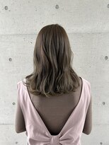アチーブ ヘア デザイン(achieve hair design)&nbsp;透け感透明感オリーブグレージュカラーゆるふわウェーブ