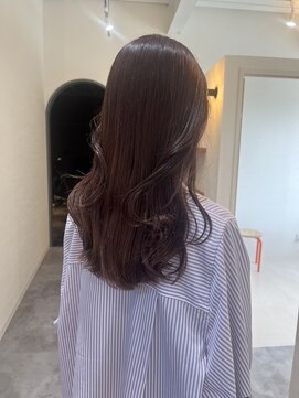 エハプラスマウナ(Eha+MAUNA) レイヤーカット/ピンクブラウン[30代40代50代女性]