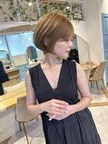 ロンド ストラーダ 心斎橋(Lond strada)&nbsp;ショート×ハイライト白髪ぼかし×シアーカラー[心斎橋]