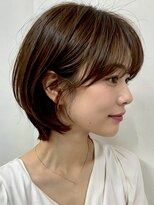 スー(suu)&nbsp;大人ナチュラルソフトウルフ耳かけふんわりくびれ丸みショート