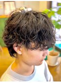 波巻きミックスパーマ