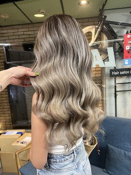 ラフ(LAFF) #着物#メルティーカラー#フェミニンロング#ウェーブミディアム