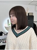 肩上ボブ×アッシュブラウン【大阪/梅田】
