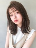 美髪前髪シースルーバングサイドバング小顔カット#252f0403