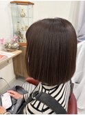ボブ/オーガニックカラー/丸みショート/30代/40代/50代