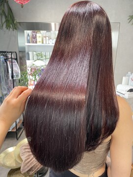 ゼスト クレス(ZEST Cres) 【立川cres小山】ブリーチなしボルドー　レイヤー