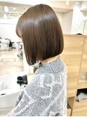 前下がりボブ タッセルボブ 髪質改善ストレート ミニボブ 飯田橋