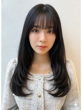 アース 大曽根店(HAIR&MAKE EARTH) 20代30代◎冬の暗めカラー×くびれレイヤーカットで小顔美人