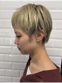 [横浜駅/ショートボブ/ショートカット/顔周りレイヤー］