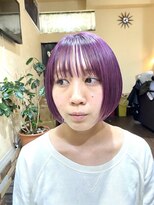 サムブリッジ(SOMEBRIDGE)&nbsp;ピンクバイオレットカラー　× ミニボブ　（SOMEBRIDGE 亀有）