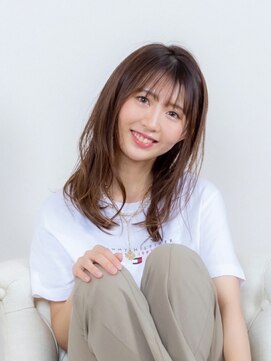 スイート ヘアデザイン(Suite HAIR DESIGN) 《セミロング》無造作 ゆるストレート アッシュブラウン