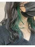 << hair make No.8 黒木 >> グレージュ × インナーカラー