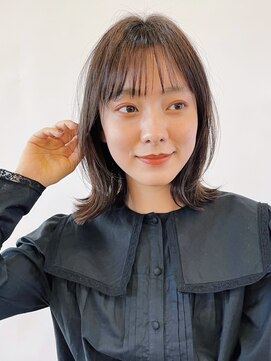 シナモン。(CINNAMON) くびれレイヤー/大人ヘルシー/20代30代40代/シースルーバング