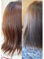 アークスヘアー&nbsp;大人可愛いアッシュカラーイルミナカラー透明感ナチュラル