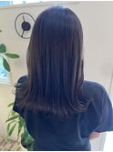 9月 外ハネボブ/ペールベージュ/セクションカラー/前髪