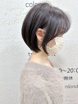 モリオ フロム ロンドン サッポロファクトリー店(morio FROM LONDON) 【morio札幌】札幌ショート　大人かわいい黒髪丸みショートボブ
