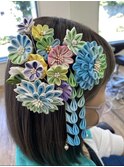 〈サルビア美畑町店〉浴衣ヘアセット黒髪ボブ