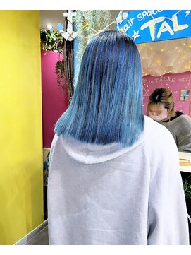 トーク 伊丹本店(TAL'KE) TAL'KE/バレイヤージュ×ブルー_1066