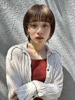 マッシュウルフショート　ボブウルフ　小顔