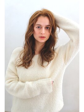 アロマ ヘアー ルーム 新宿3号店(AROMA hair room) ココアベージュブラウンふんわりナチュラルウェーブヘア/新宿