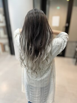 エレクシィ(ELEXY) グラデーション風シールエクステ　ロング