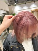 ハイトーン◎ピンク　ケアブリーチ使用！