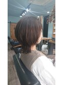 ショート/ウルフ/うるツヤ/ニュアンスカラー/アースカラー/30代