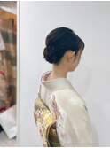 訪問着ヘアセット