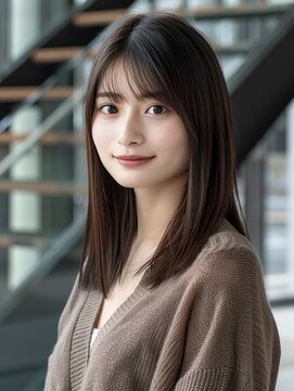 アルトリスト(Altruist Aging×HAIR&SPA) ★ダークアッシュ大人ガーリーボブ着物ミディアムレイヤーカット