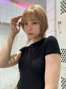 ロンド ストラーダ 心斎橋(Lond strada) レイヤーボブ×ハイトーン[心斎橋/髪質改善]